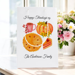 Thanksgiving Pumpkin Orange White