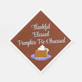 Thanksgiving Pumpkin Paj Dessert Pappersservett