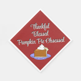 Thanksgiving Pumpkin Paj Dessert Pappersservett