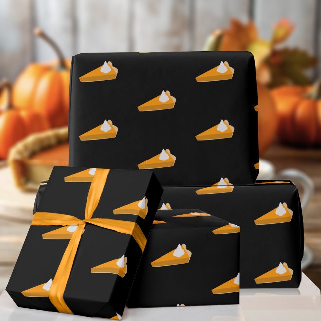 Thanksgiving Pumpkin Paj Mönster Wrapping Papper Presentpapper (A fun pumpkin slice pattern wrapping paper just for you)