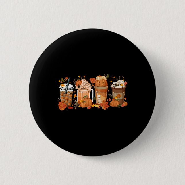 Thanksgiving Pumpkin Spice Coffee Fall Autumn Seas Knapp (Framsida)