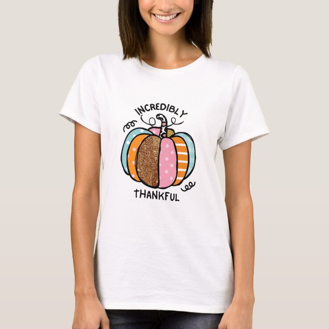 Thanksgiving Pumpkin T-Shirt (Framsida)