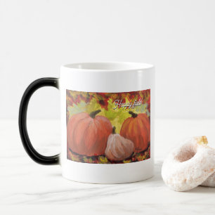 Thanksgiving Pumpkins #1 höstleavesThanksg Magisk Mugg