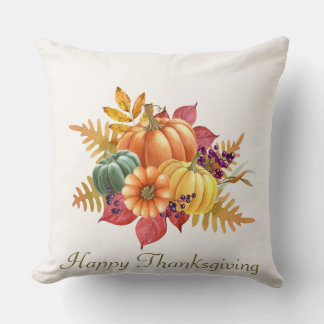 Thanksgiving Pumpkins Dekorativ kudde
