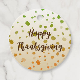 Thanksgiving Pumpkins Gåvor Etiketter