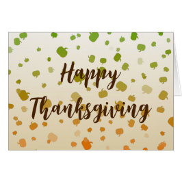 Thanksgiving Pumpkins Greeting Card Hälsningskort