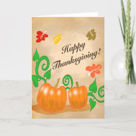 Thanksgiving Pumpkins Helgkort