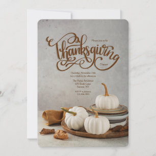 Thanksgiving Pumpkins-inbjudan Inbjudningar