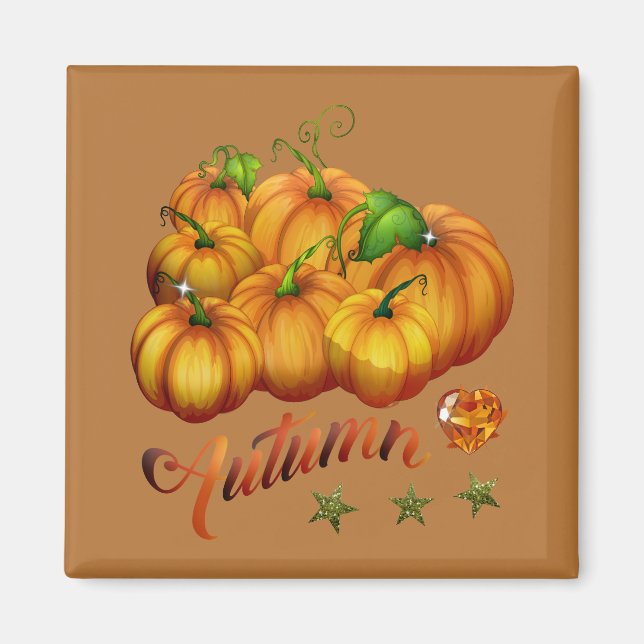 Thanksgiving Pumpkins Magnet (Framsidan)