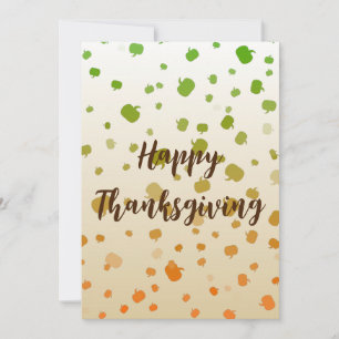 Thanksgiving Pumpkins-platta kort