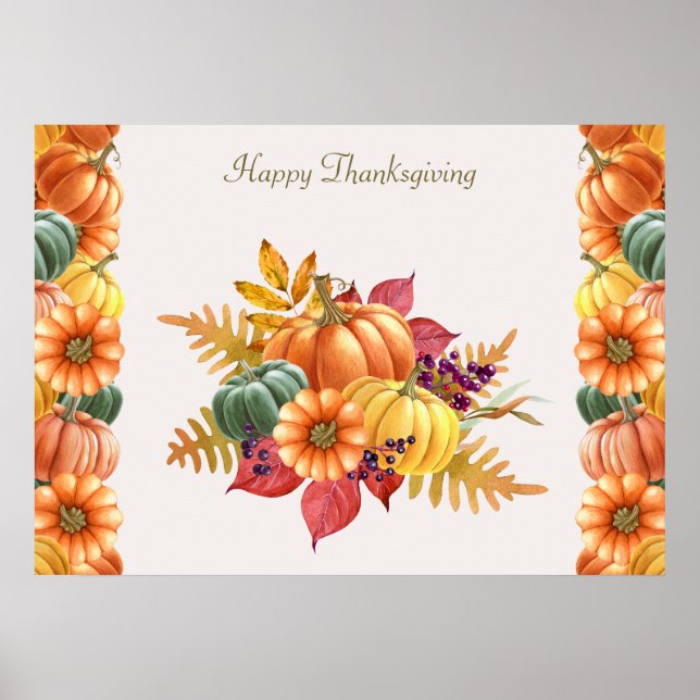 Thanksgiving Pumpkins Poster (Framsidan)