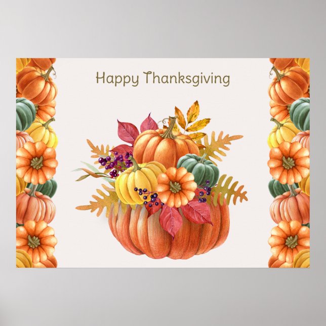 Thanksgiving Pumpkins Poster (Framsidan)