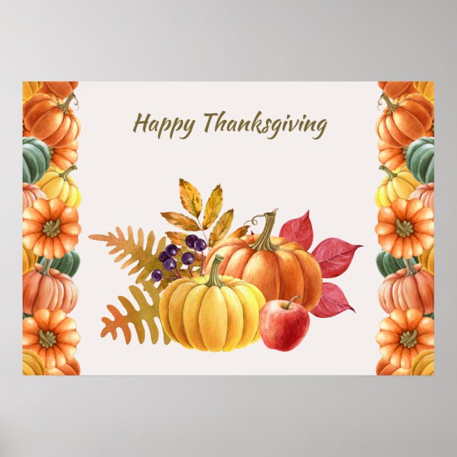 Thanksgiving Pumpkins Poster (Framsidan)