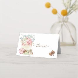 Thanksgiving Pumpkins Rosa Ivory Sage Place Card Placeringskort