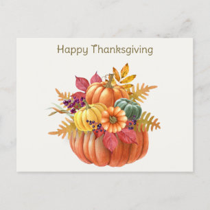Thanksgiving Pumpkins vykort
