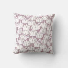 Thanksgiving pumpkins with leaves in pastel color kudde