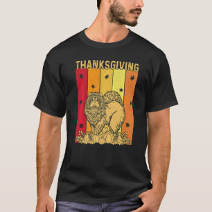 Thanksgiving Retro Chow Chow Hund Matchande Familj T Shirt