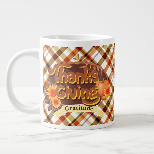 Thanksgiving Retro Play Jumbo Mugg (Vänster)