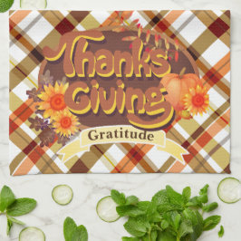 Thanksgiving Retro Play Kökshandduk