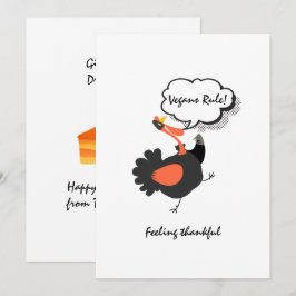 Thanksgiving Roligt Turkiet Vegan Anpassningsbar T