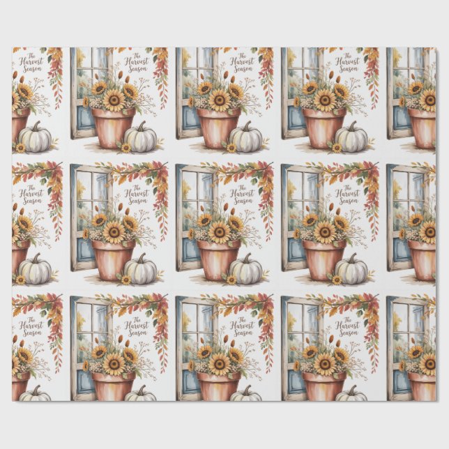 Thanksgiving, Rustic Land Thanksgiving, Fall Presentpapper (Platt)