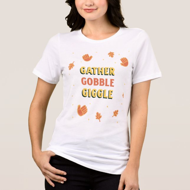 Thanksgiving Samling T Shirt (Framsida)