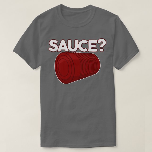 Thanksgiving Sauce Solid Oskivad konserverad tranb T Shirt (Design framsida)