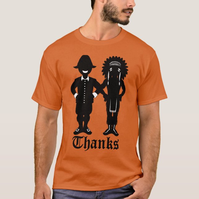 Thanksgiving Shirt Trendig Helgdag T (Framsida)