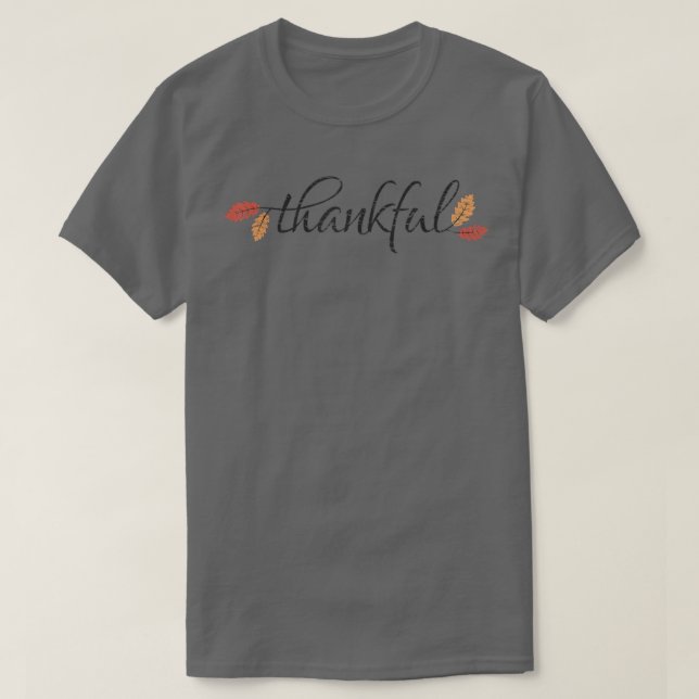 Thanksgiving Shirt Women manar Hösten Höst löv Th T (Design framsida)