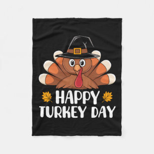 Thanksgiving Shirts För barn Boys Småbarn Lycklig Fleecefilt