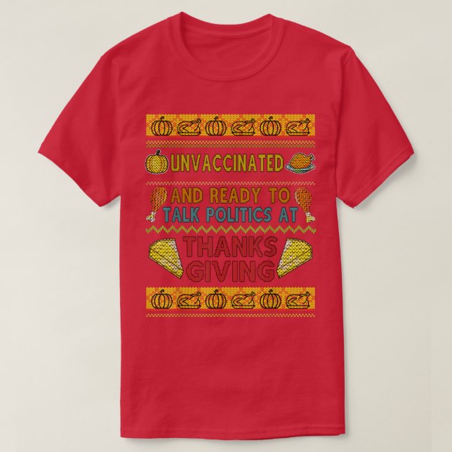 Thanksgiving Shirts För manar Ugly Sweater Design  T Shirt (Design framsida)