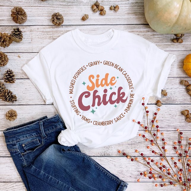 Thanksgiving Side Chick Gravy Casserole T Shirt (Skapare uppladdad)