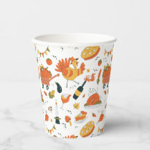 Thanksgiving Simple Party Pumpkins Turkey Paj Vin