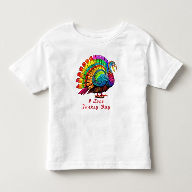 Thanksgiving Småbarn Bra Jersey T-Shirt (Framsida)