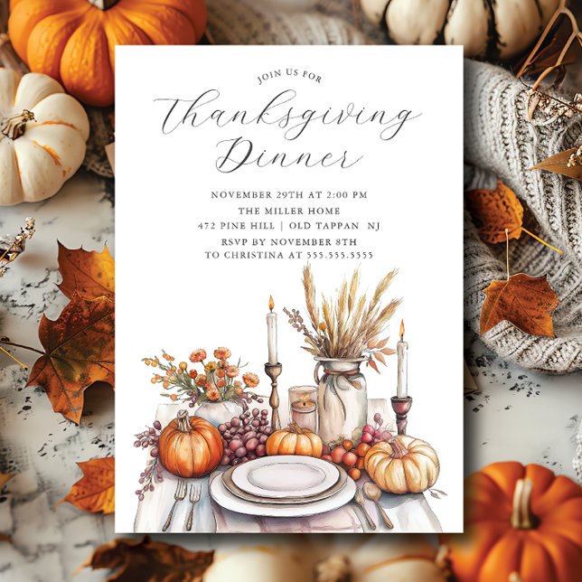 Thanksgiving Soirée-inbjudan Inbjudningar (Skapare uppladdad)