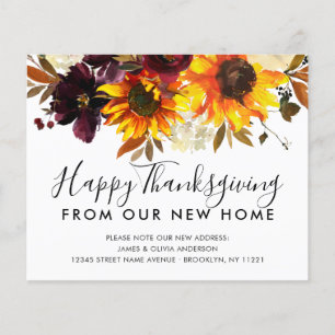 Thanksgiving Solrosblommans avtagande Flytta