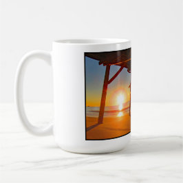 Thanksgiving Soluppgång vid Bogue Inlet Pier Mugg