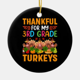 Thanksgiving som är tacksam för mina tredje Klass- Julgransprydnad Keramik