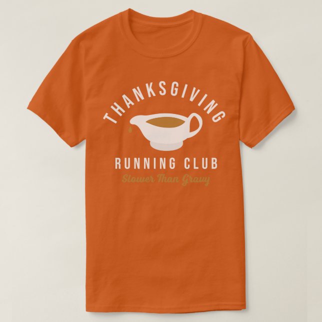 Thanksgiving som kör Klubb Turkiet - långsammare ä T Shirt (Design framsida)