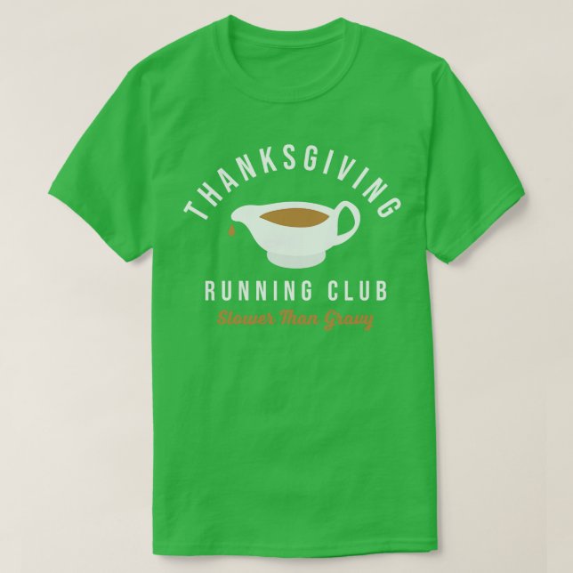 Thanksgiving som kör Klubb Turkiet - långsammare ä T Shirt (Design framsida)