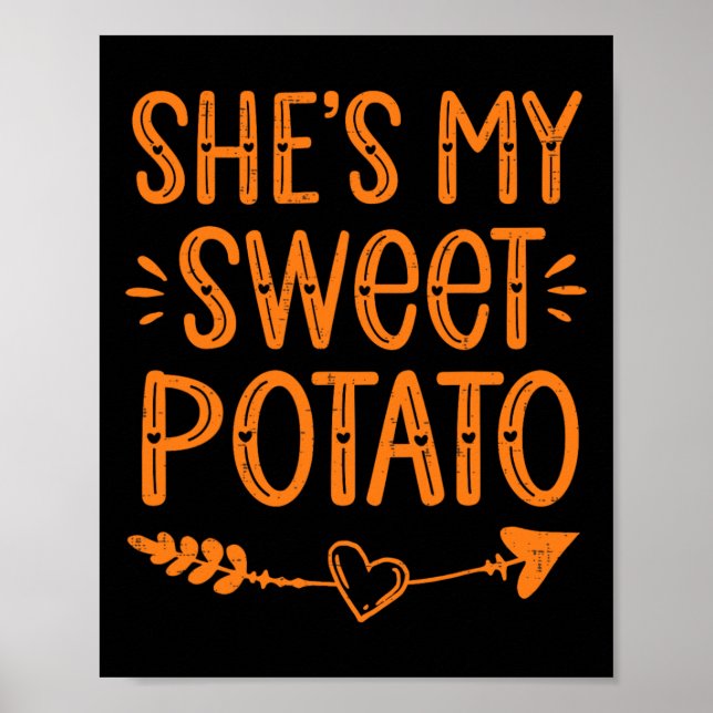 Thanksgiving som matchar Par. Hon är min sötpotat Poster (Framsidan)