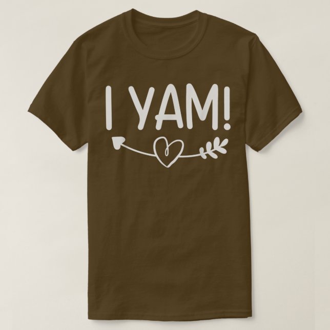 Thanksgiving som matchar Par. Hon är min sötpotat T Shirt (Design framsida)
