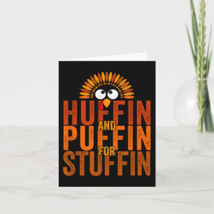 Thanksgiving Springa Turkiet Trot - Huffin och Puf Kort