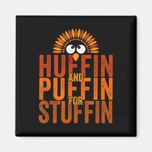 Thanksgiving Springa Turkiet Trot - Huffin och Puf Magnet