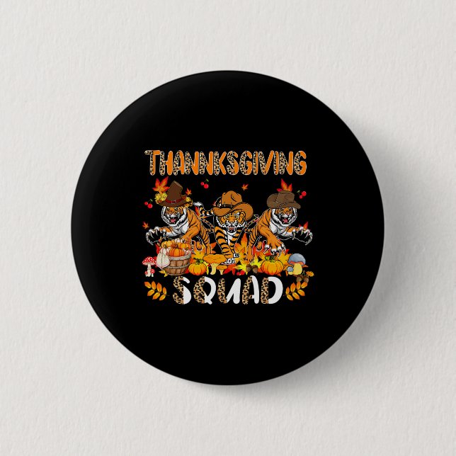 Thanksgiving Squad Leopard Three Fall Tigers Weari Knapp (Framsida)