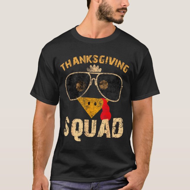 Thanksgiving Squad Turkey Day Fall Matching Women  T Shirt (Framsida)