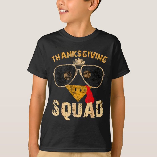 Thanksgiving Squad Turkey Day Fall Matching Women  T Shirt (Framsida)