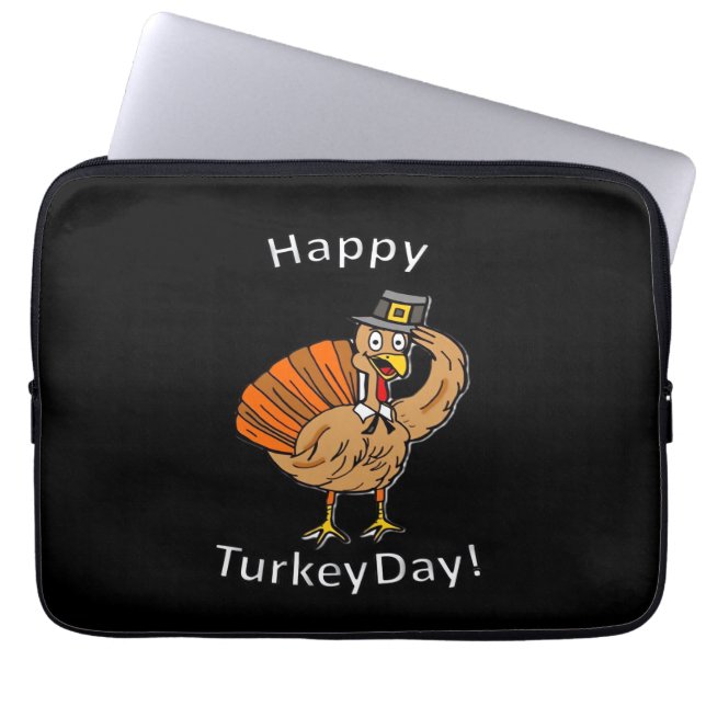 Thanksgiving (Stil 2) Oversialiserad T-Shirt Laptop Fodral (Framsidan)
