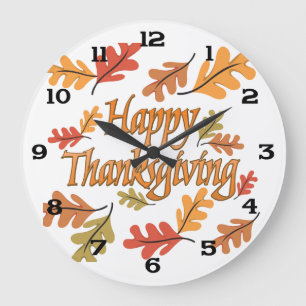 Thanksgiving Stor Klocka