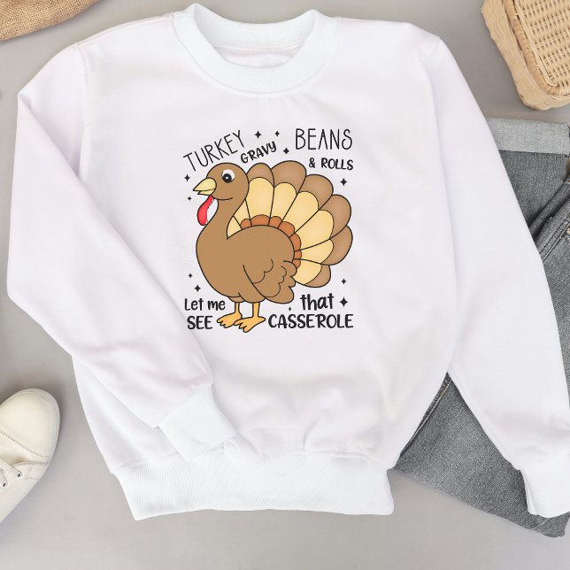 Thanksgiving Sweatshirt - Turkiet Gravy Beans T Shirt (Skapare uppladdad)